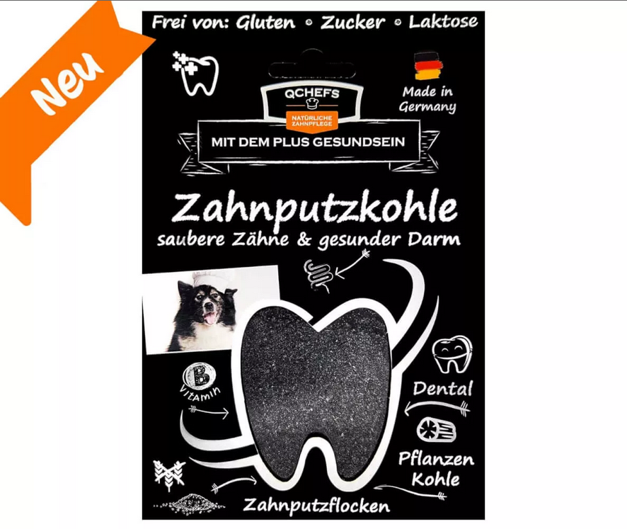 QChefs Zahnputzkohle für Hunde