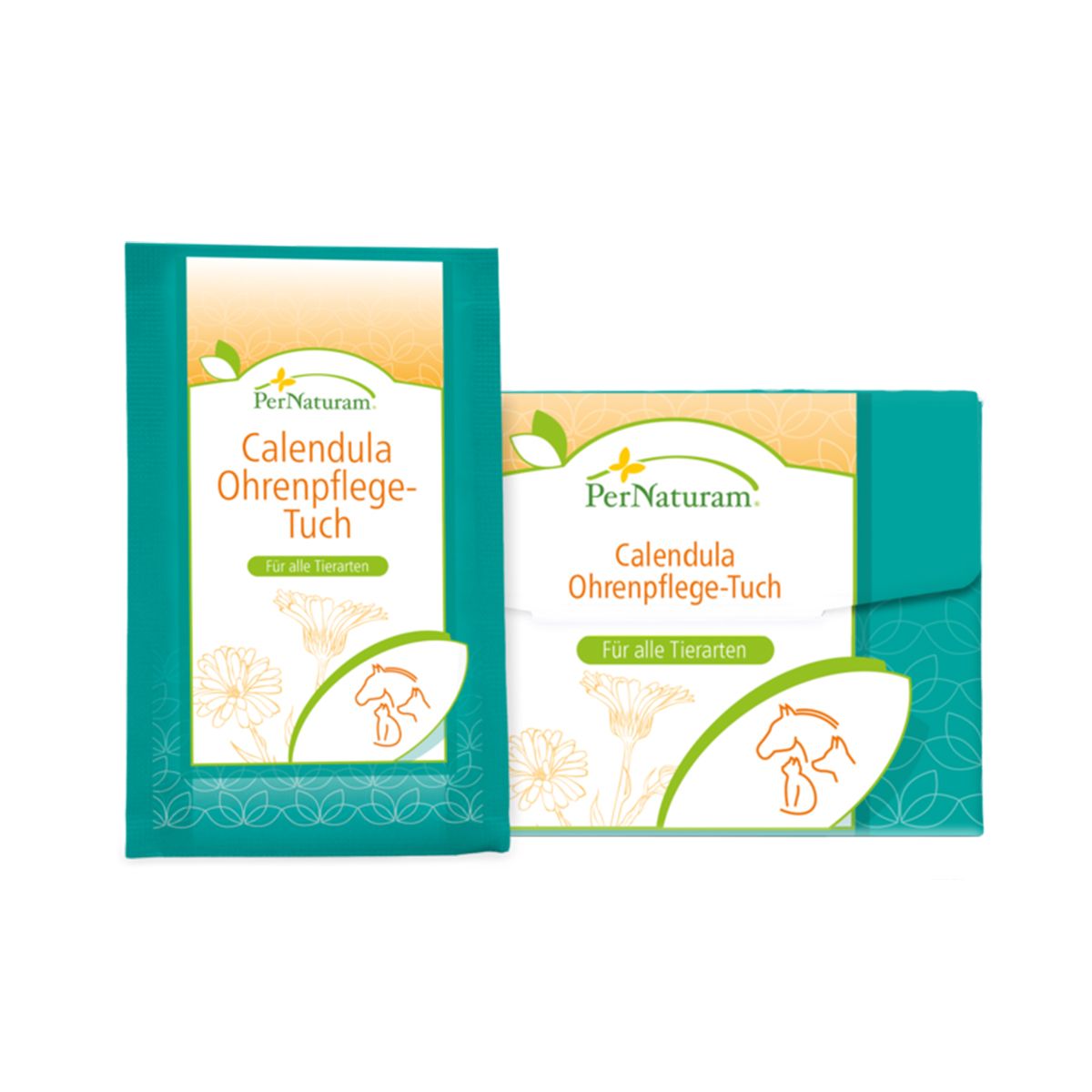Calendula Ohrenpflege-Tücher (16 Stück einzeln verpackt)