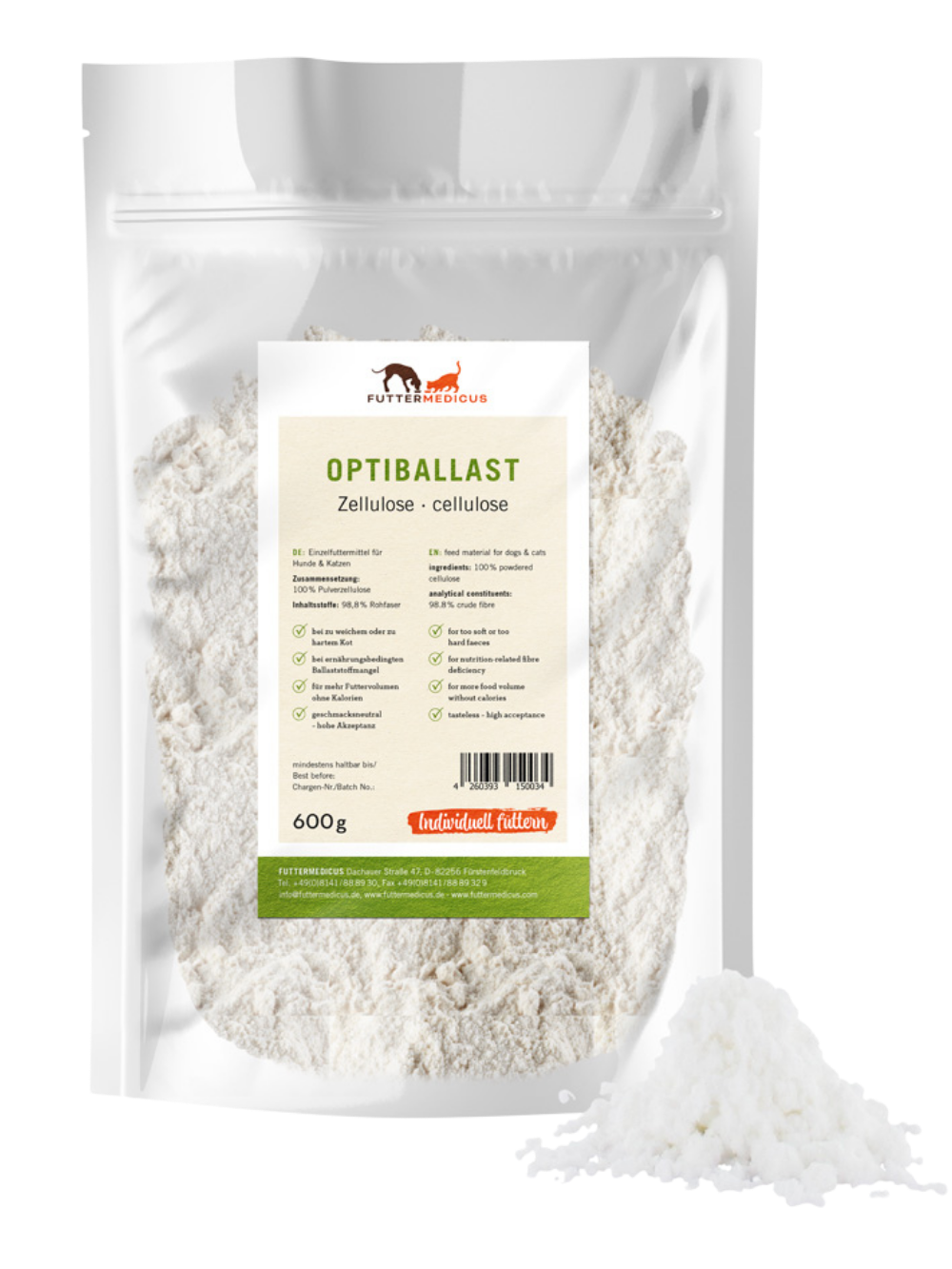 Optiballast Zellulose/Cellulose Futtermedicus